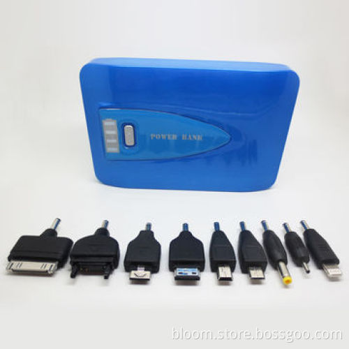 12,000mAh Dual-USB Power Bank for iPhone6/iPad/Nokia Lumia/Samsung Galaxy, 3W Flashlight